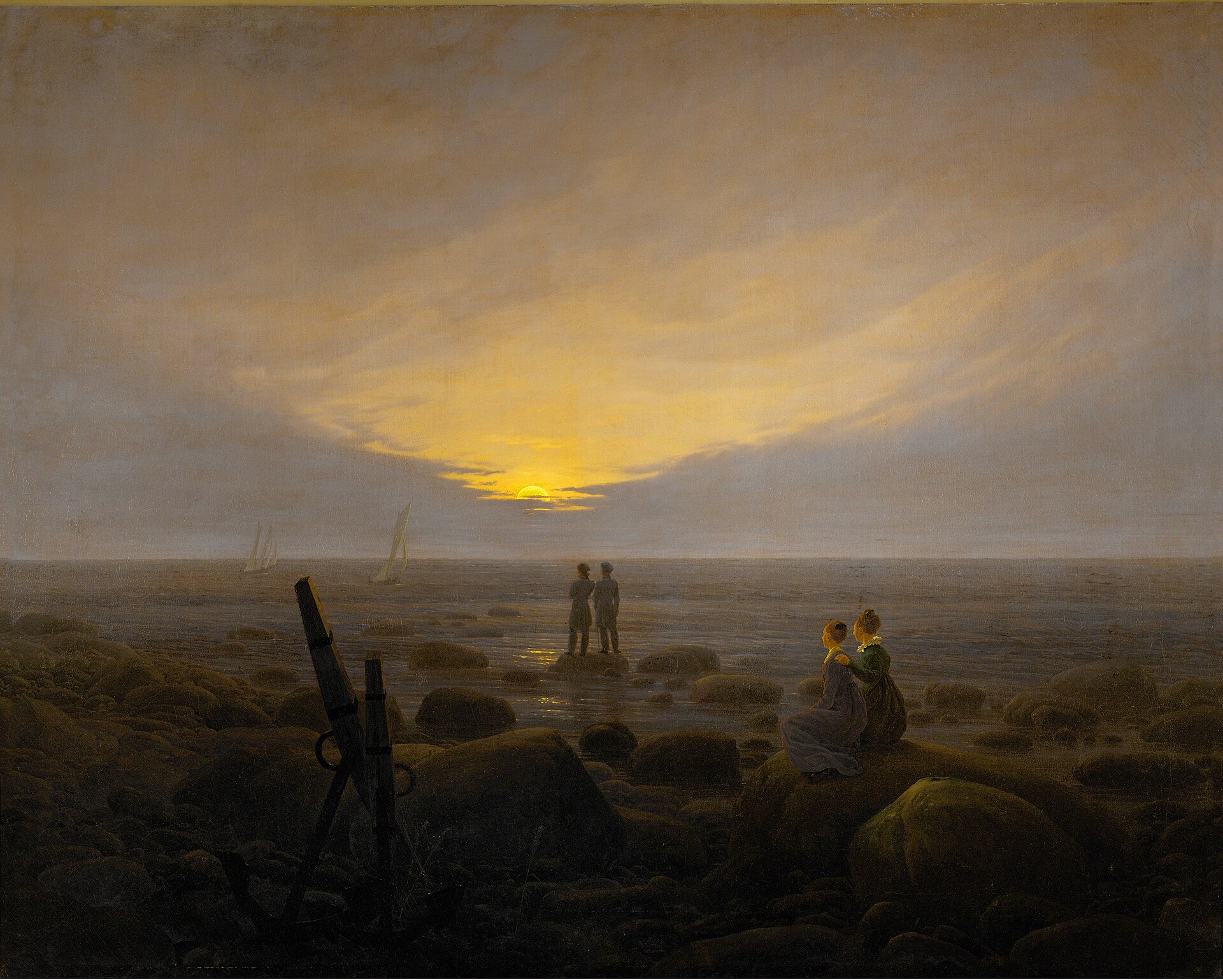 Moonrise over the Sea