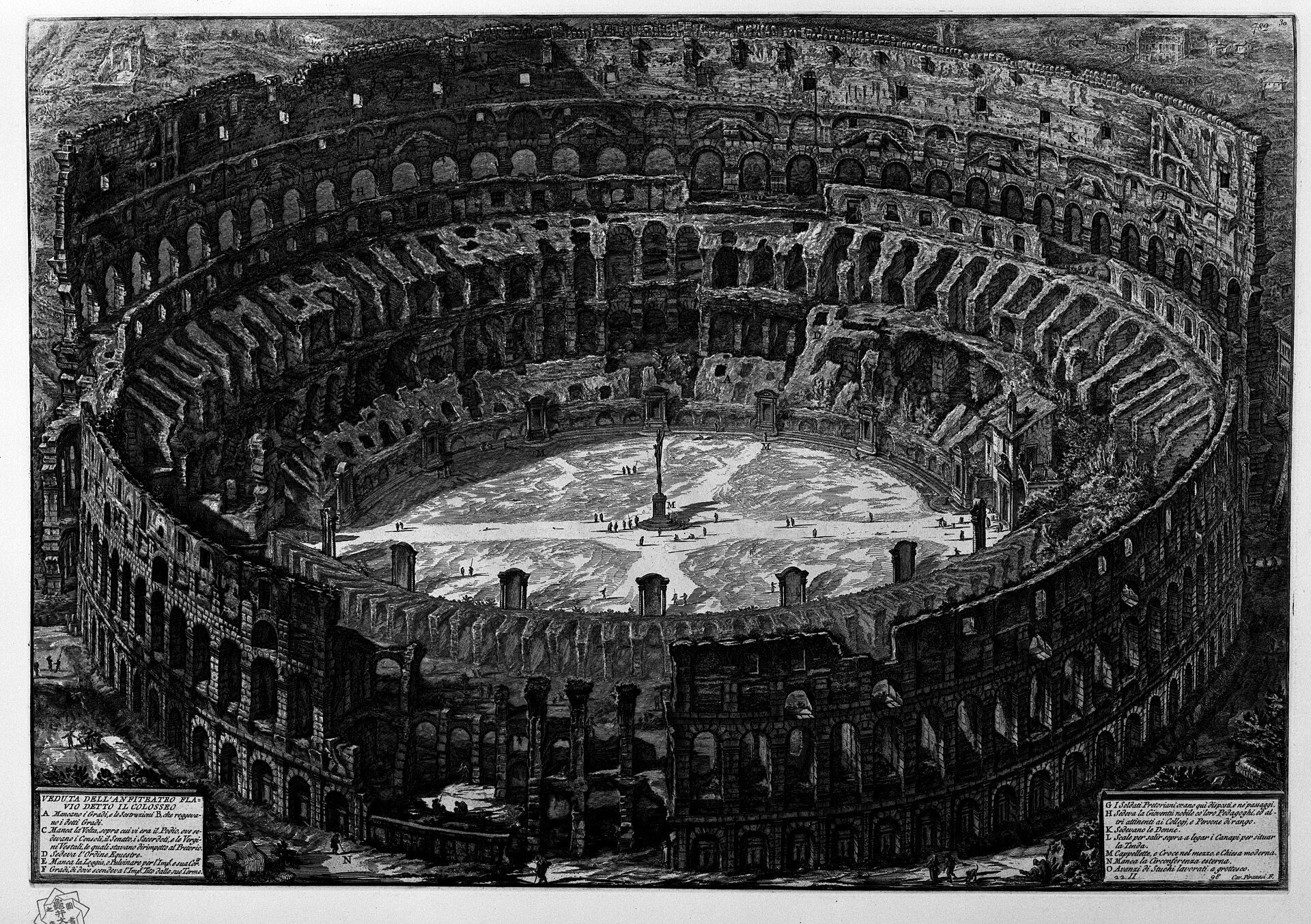 VEDUTA DELL' ANFITEATRO FLAVIO DETTO IL COLOSSEO