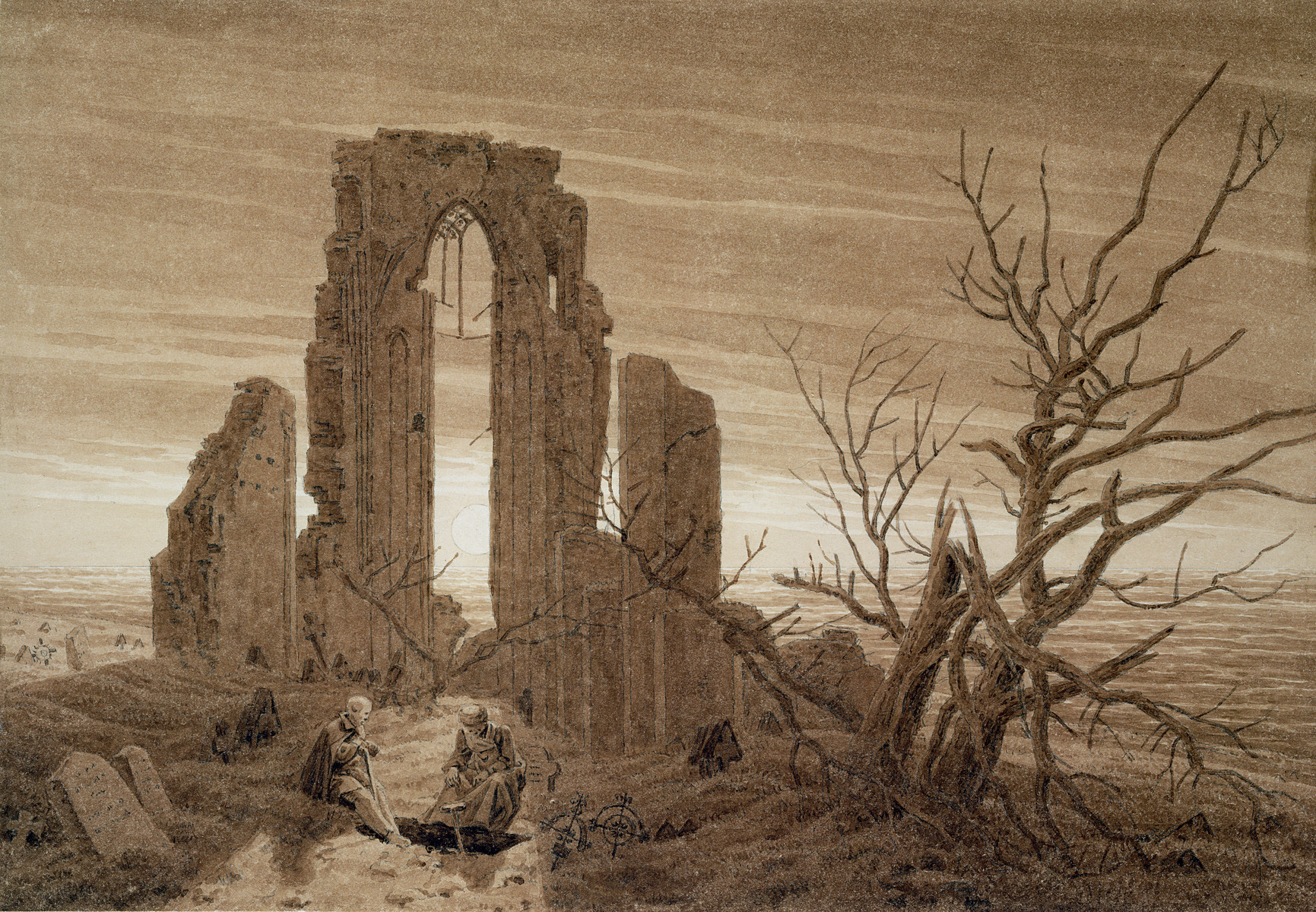 Monastery Ruins by the Sea (Winter)